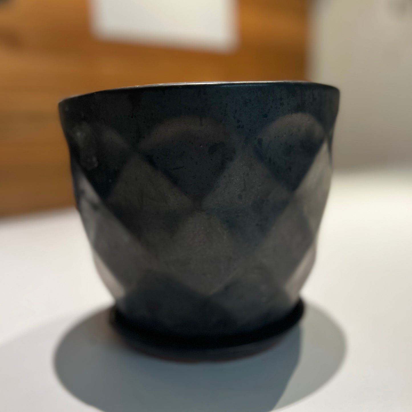 Black Diamond Circle Planters